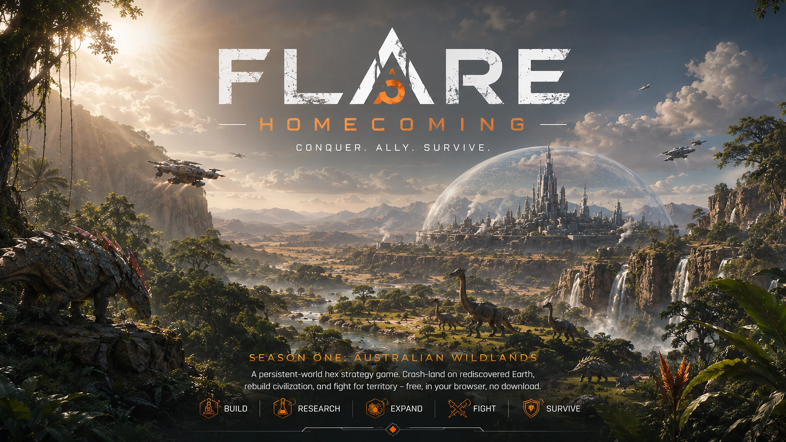 FLARE: Homecoming — Conquer. Ally. Survive.
