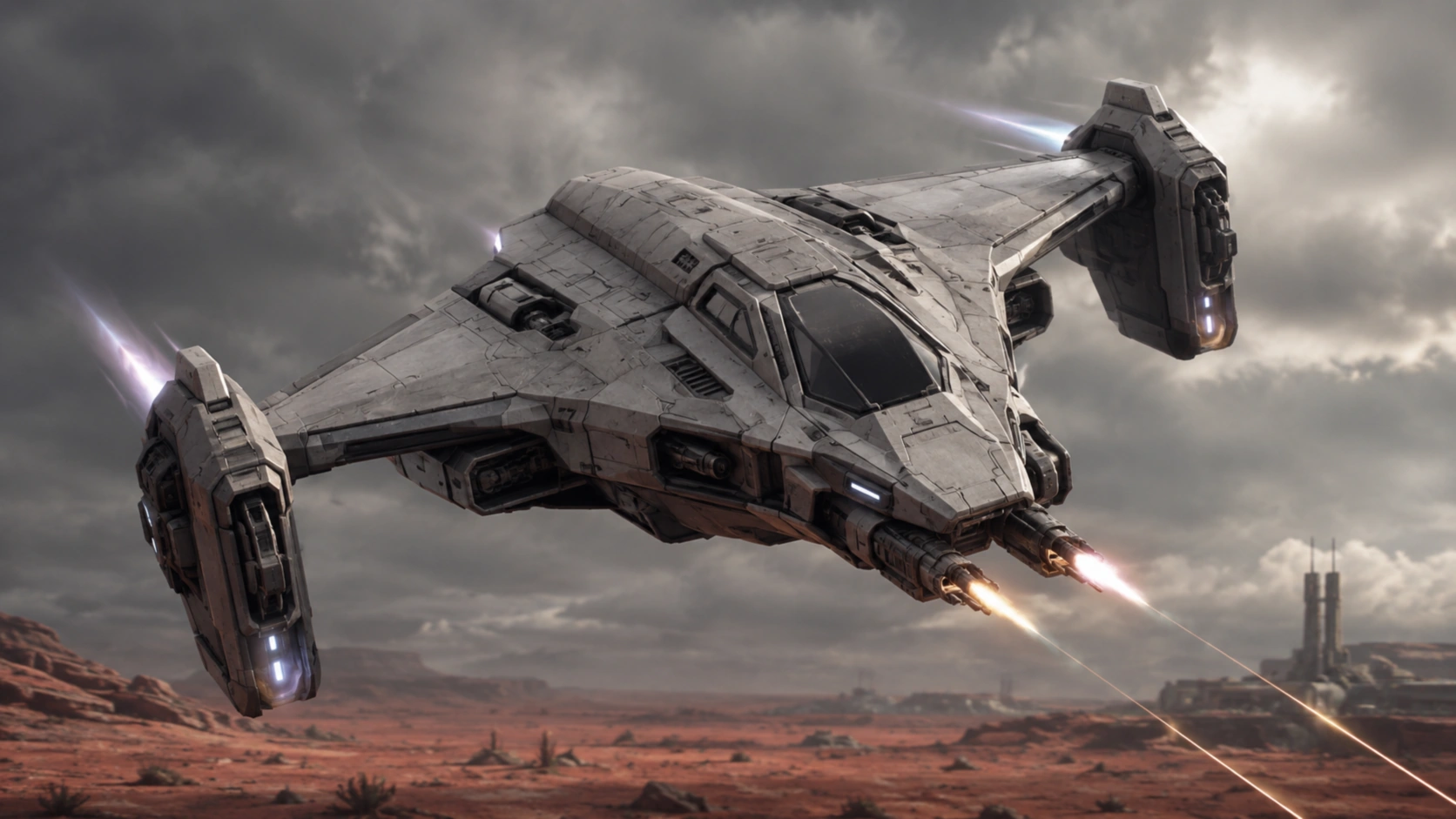 Heavy fighter drone unit from tactical combat
